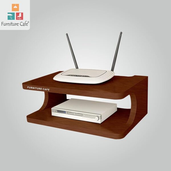 Cafe Router Furniture Cafe Set top Box Stand WiFi Router Holder Wooden Wall Shelves ...