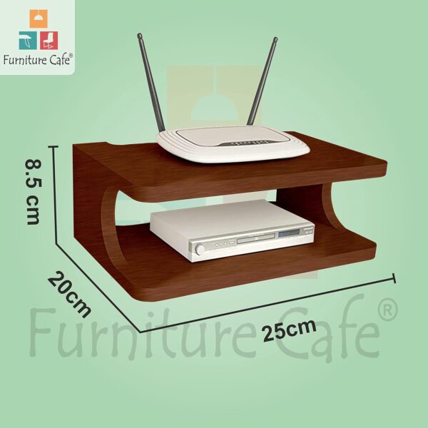 Cafe Router Place Furniture Cafe Set top Box Stand WiFi Router Holder Wooden Wall Shelves ...