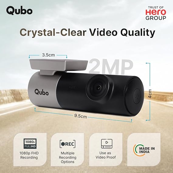Qubo Car Dash Camera Pro from Hero Group Link Store